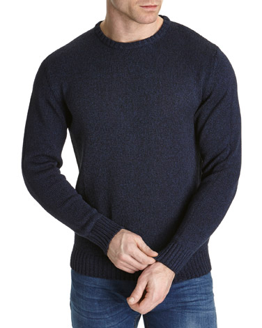 Paul Costelloe Living Navy Cotton Crew Neck